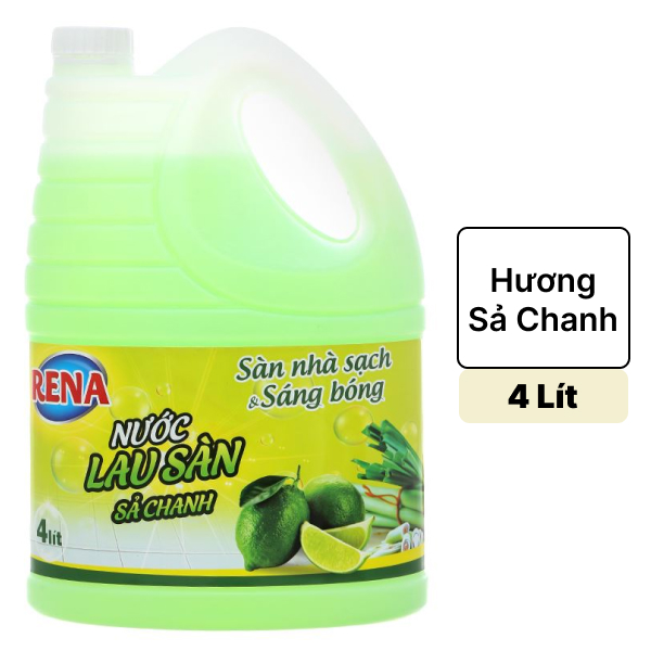 Nước lau sàn Rena chanh sả 4 lít
