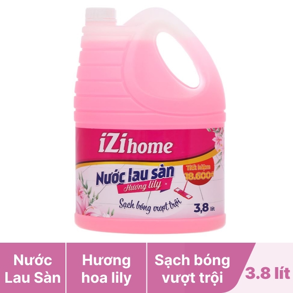 Nước lau sàn IZI HOME hoa lily 3.8 lít