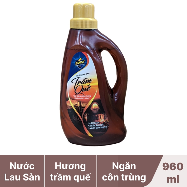 Nước lau sàn Swat trầm quế 960ml