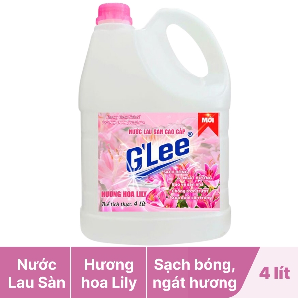Nước lau sàn G'Lee hoa lily 4 lít