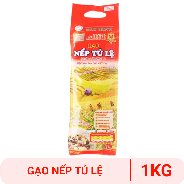 Gạo nếp Tú Lệ Bảo Minh túi 1kg