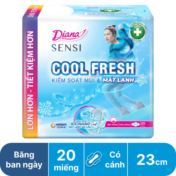 Băng ban ngày Diana Sensi Cool Fresh 23cm