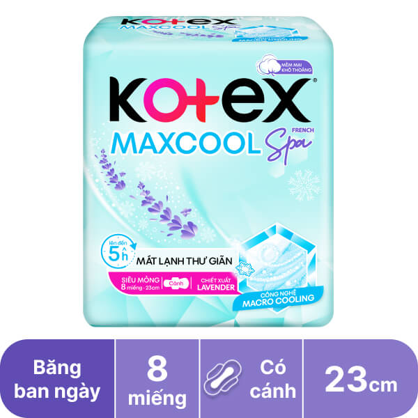 Băng ban ngày Kotex thảo dược 23cm