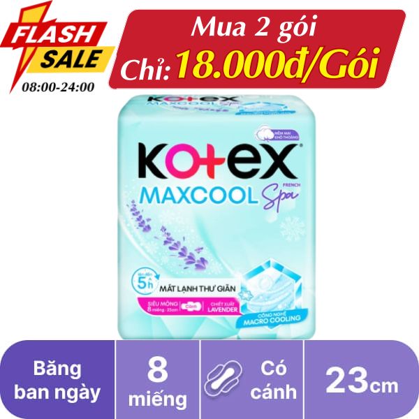 Băng ban ngày Kotex thảo dược 23cm