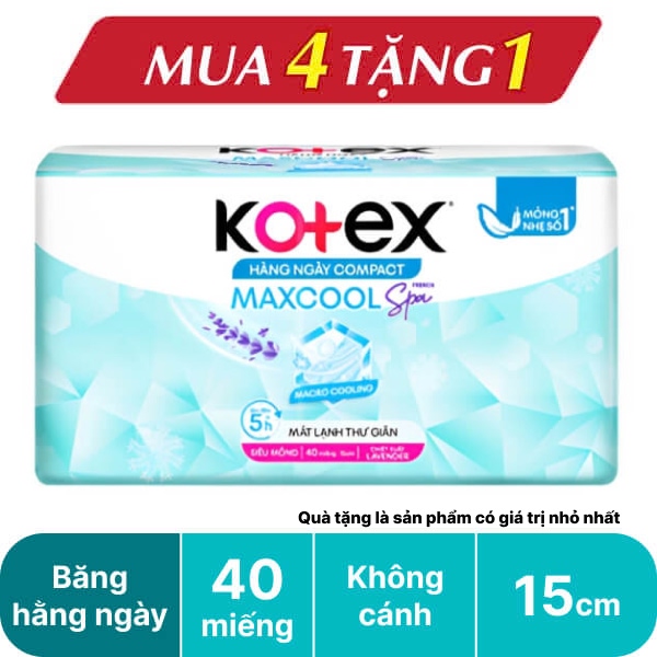 Băng hàng ngày Kotex Cool 15cm