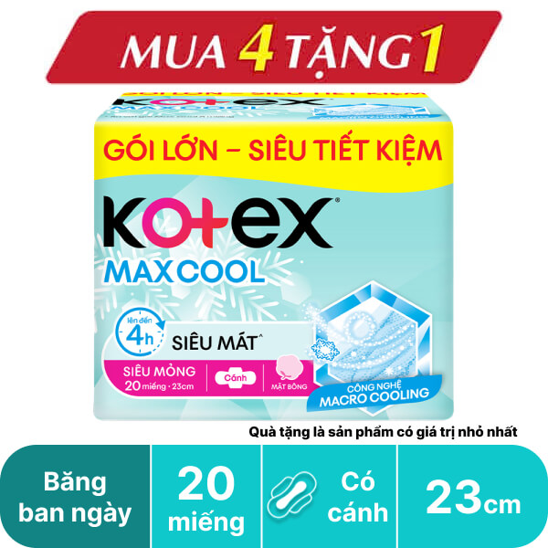 Băng ban ngày Kotex Maxcool 23cm