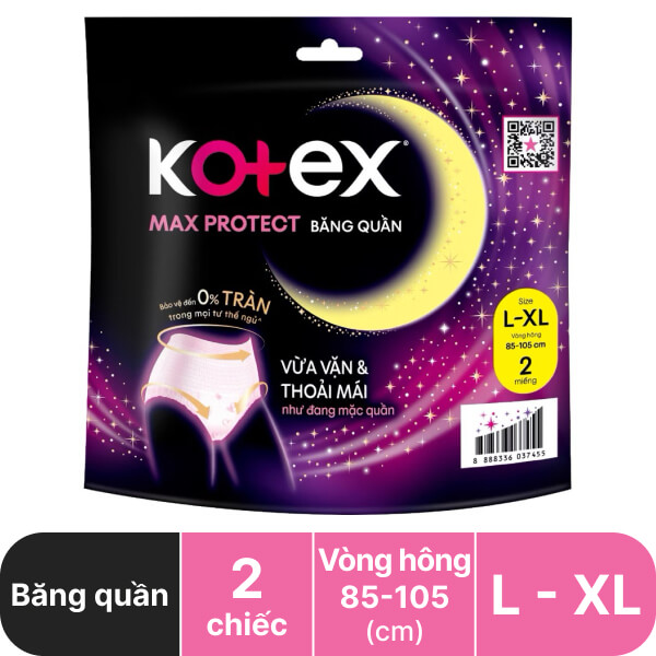 Băng quần Kotex Max Protect size L-XL