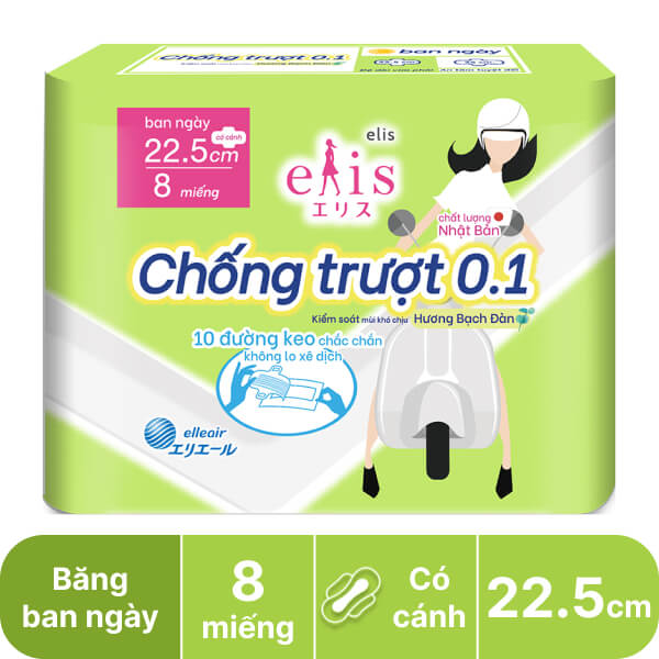 Băng vệ sinh Elis chống trượt 0.1 8 miếng
