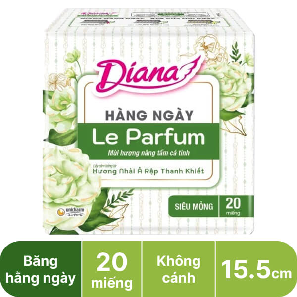 Băng hằng ngày Diana hương hoa nhài 20 miếng