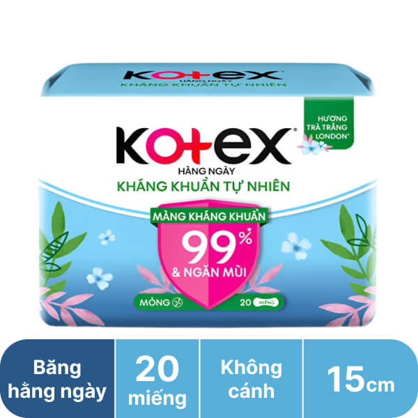 Băng hàng ngày Kotex siêu mềm 20 miếng