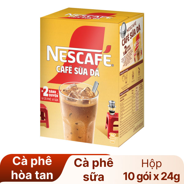 Cà phê sữa đá NesCafé nhân đôi sánh quyện 240g