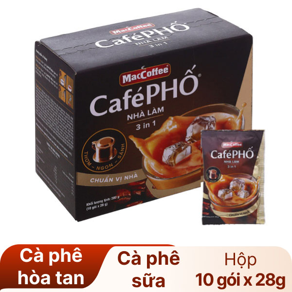 Cà phê sữa MacCoffee Café Phố nhà làm 280g