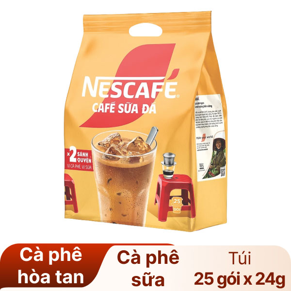 Cà phê sữa đá NesCafé nhân đôi sánh quyện 600g