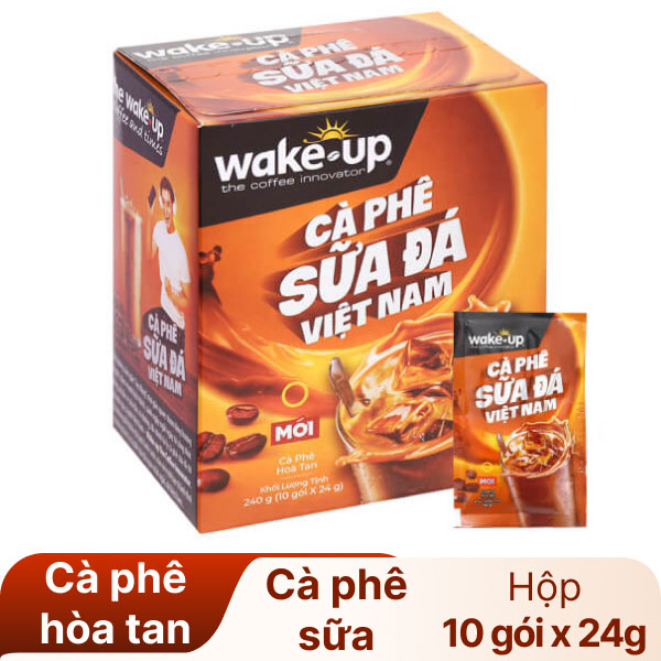 Cà phê sữa đá Việt Nam Wake Up 240g