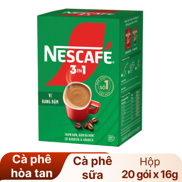 Cà phê sữa NesCafé 3in1 đậm vị 320g