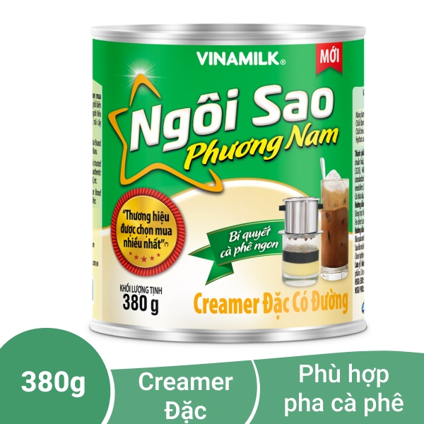 Kem đặc Ngôi sao Phương Nam xanh lá lon 380g
