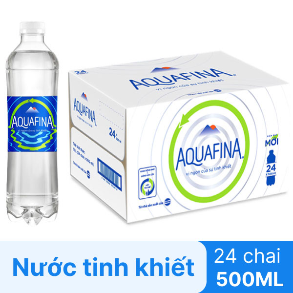 Thùng 24 chai nước tinh khiết Aquafina 500ml