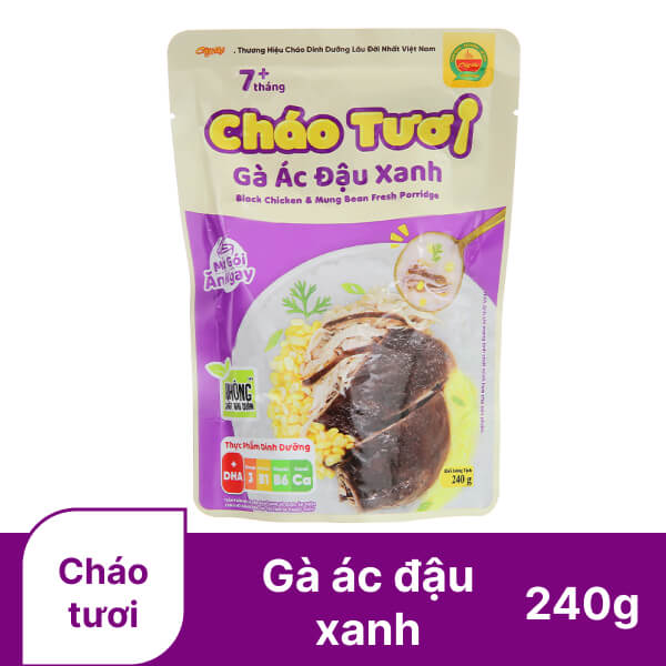 Cháo tươi gà ác đậu xanh Cây Thị 240g