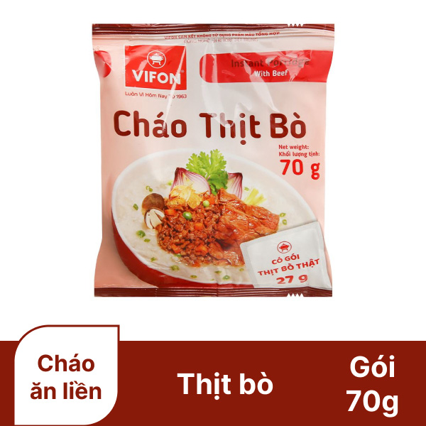 Cháo thịt bò Vifon 70g