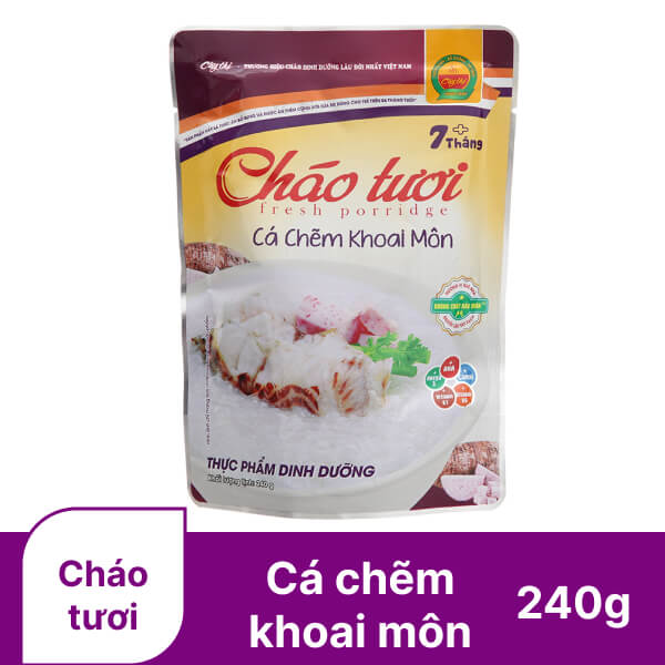 Cháo tươi cá chẽm khoai môn Cây Thị 240g