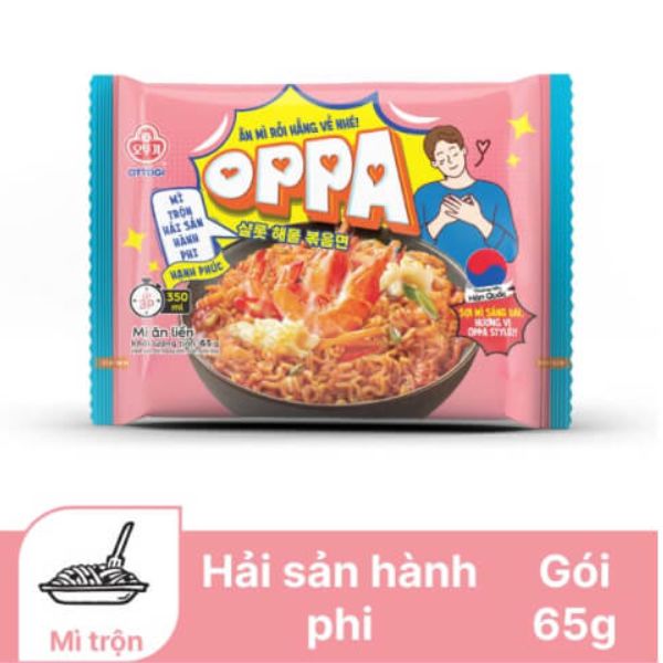 Mì trộn Oppa hải sản hành phi Ottogi gói 65g