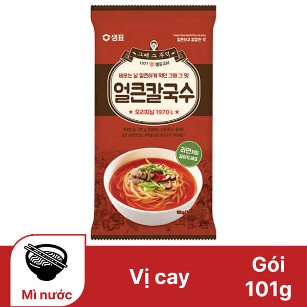 Mì Sempio vị cay gói 101g