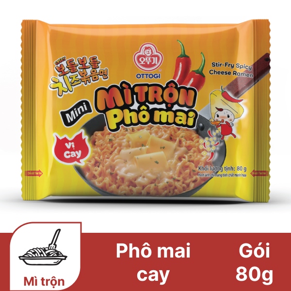 Mì trộn phô mai mini Ottogi gói 80g