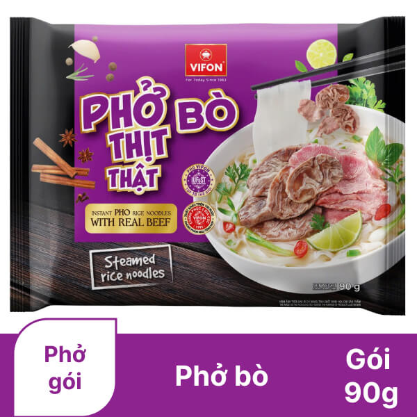 [Có thịt thật] Phở bò Vifon 90g