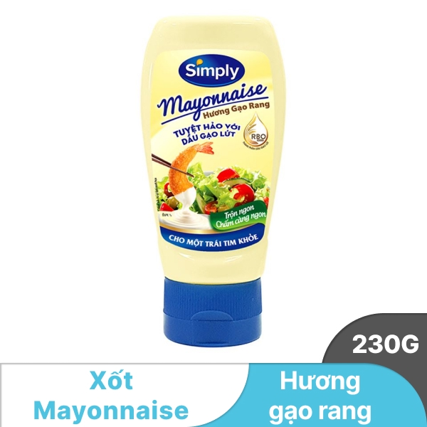 Xốt mayonnaise gạo Simply 230g
