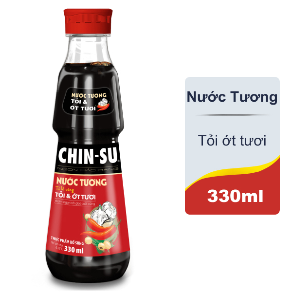 Nước tương tỏi ớt Chinsu 330ml