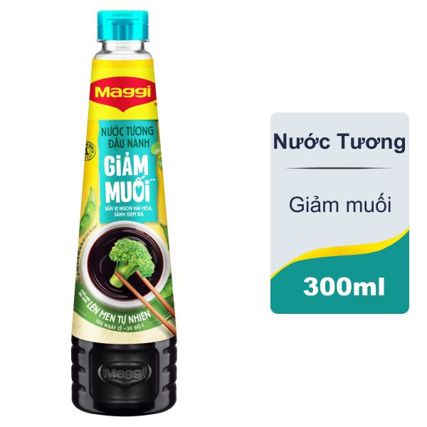 Nước tương Maggi giảm muối 300ml