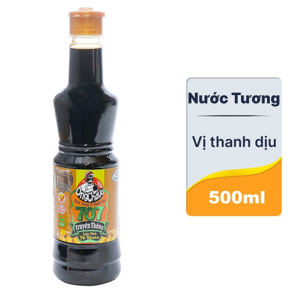 Nước tương Ông Chà Và vị thanh dịu 500ml