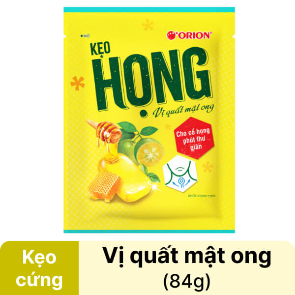 Kẹo họng quất mật ong Orion 84g
