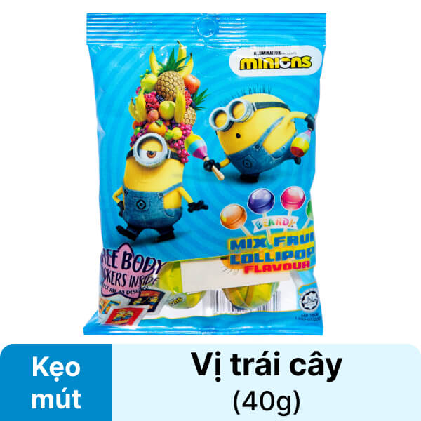Kẹo mút trái cây YLF Food Minions 40g