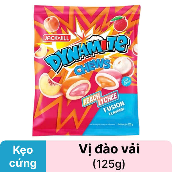 Kẹo nhai Dynamite hương đào vải 125g