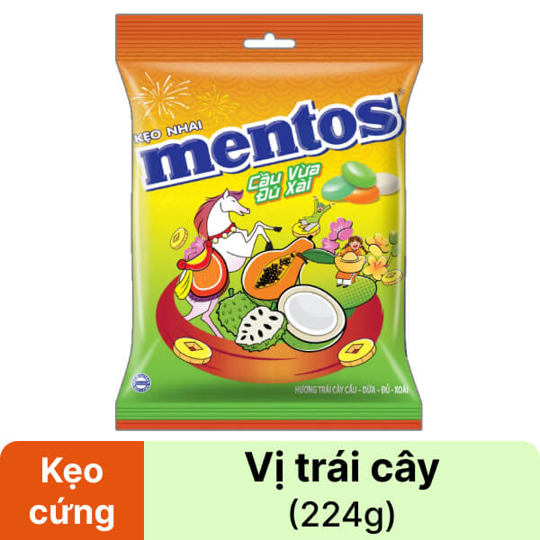 Kẹo nhai Mentos Cầu Vồng 224g