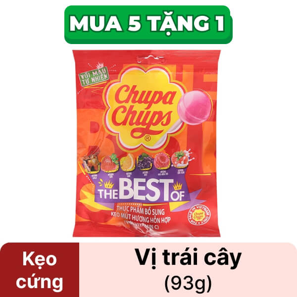 Kẹo mút trái cây Chupa Chups 93g