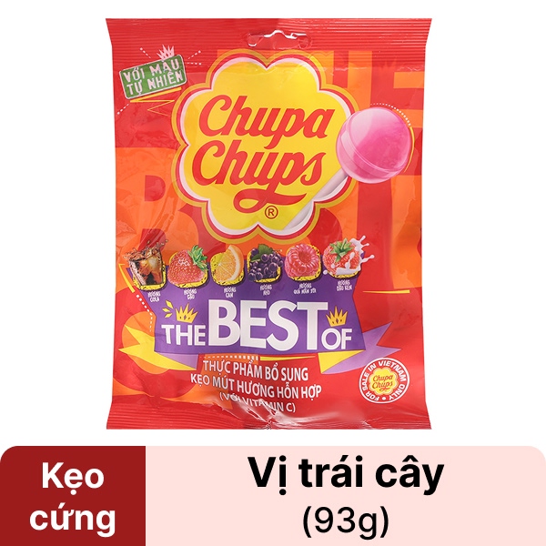 Kẹo mút trái cây Chupa Chups 93g