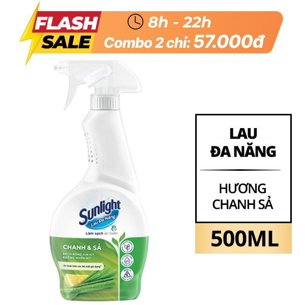 Nước lau đa năng Sunlight chanh sả 500ml