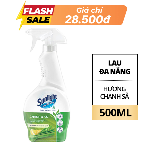 Nước lau đa năng Sunlight chanh sả 500ml