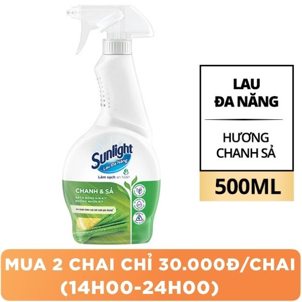 Nước lau đa năng Sunlight chanh sả 500ml