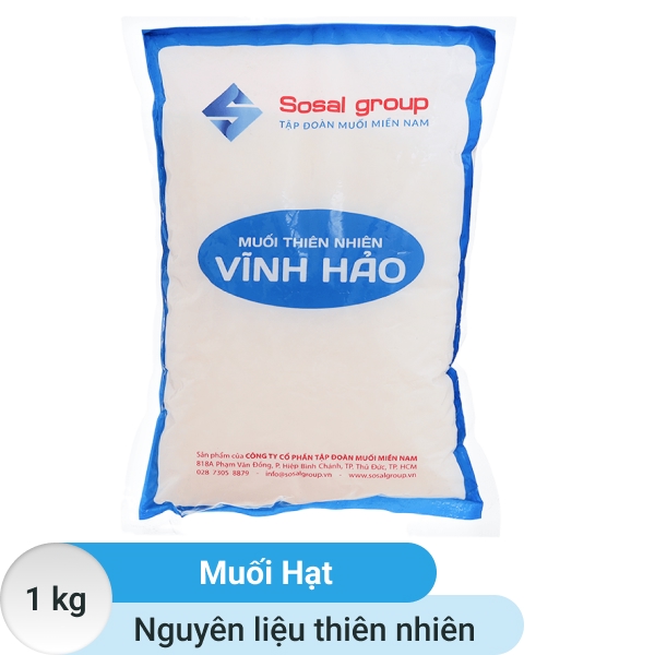 Muối hạt Vĩnh Hảo Sosal Group 1kg