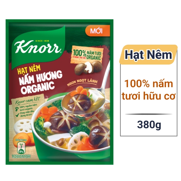 Hạt nêm chay nấm hương Knorr 380g