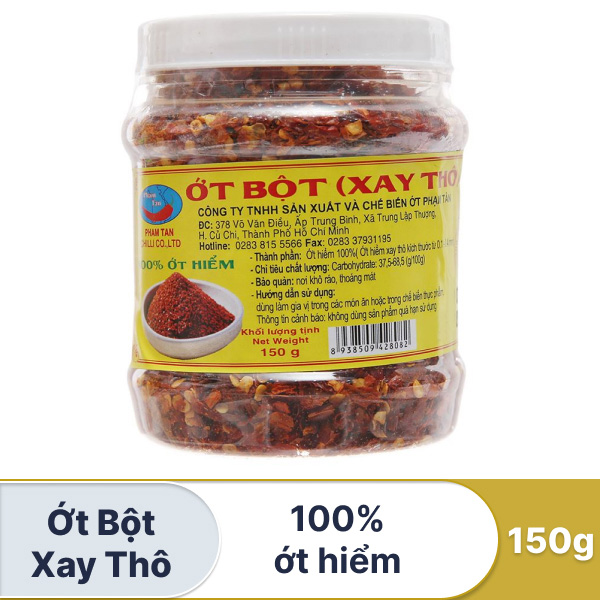 Ớt bột xay thô Phạm Tân 150g