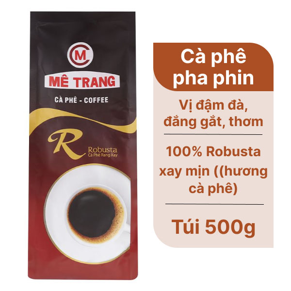 Cà phê Mê Trang Robusta 500g