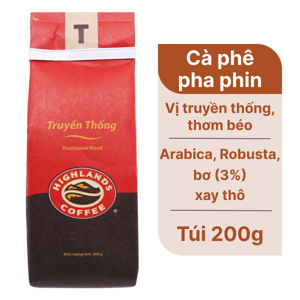 Cà phê Highlands truyền thống 200g