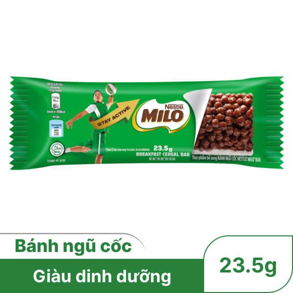 Bánh ngũ cốc Nestlé Milo Bar thanh 23.5g