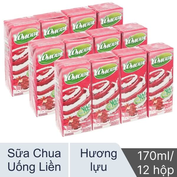 3 lốc sữa chua YoMost lựu 170ml