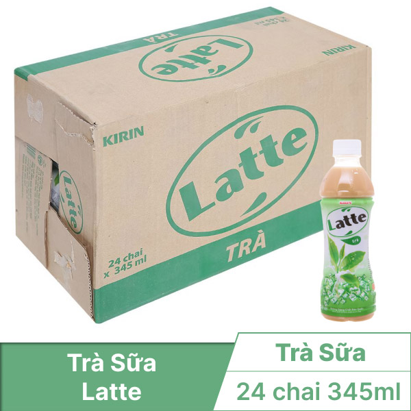 Thùng 24 chai trà sữa Kirin Latte 345ml