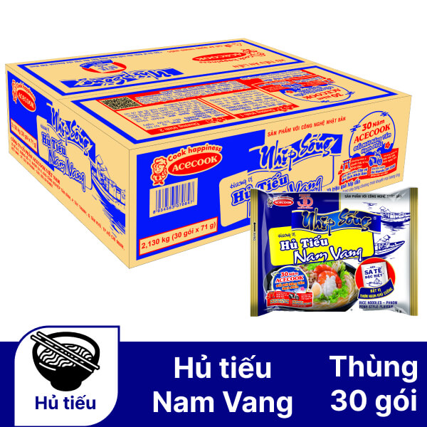 Thùng 30 gói hủ tiếu Nam Vang Nhịp Sống 71g